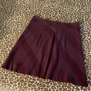 Old Navy Burgundy Wine Striped Plaid Skirt size 10